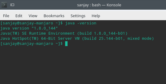 oracle jdk terminal